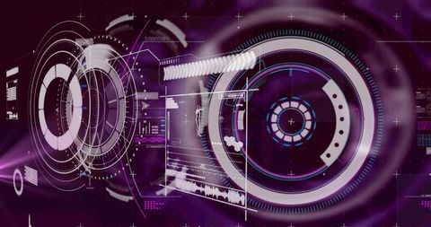 Futuristic Digital Interface with Data Process Visuals - Download Free Stock Images Pikwizard.com