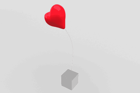 Floating Heart Shape on Wire Stand Transparent Background - Love Representation - Download Free Stock Videos Pikwizard.com