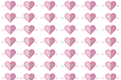 seamless pattern of pink hearts with arrows on transparent background - Download Free Stock Videos Pikwizard.com