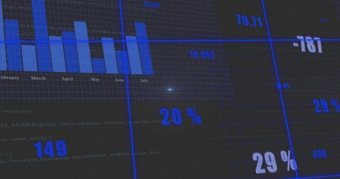Digital Financial Data Processing on Dark Background - Download Free Stock Images Pikwizard.com