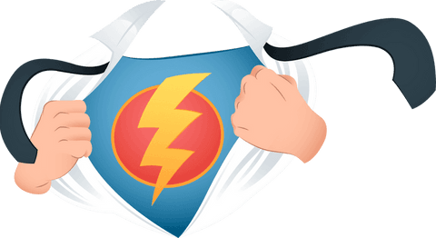 superhero costume transformation with lightning bolt on transparent background - Download Free Stock Videos Pikwizard.com