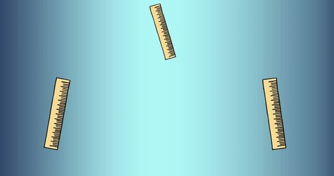 Floating Rulers on Blue Background Representing Education Concept - Download Free Stock Images Pikwizard.com