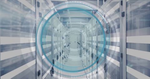 Futuristic Digital Data Processor in Server Farm - Download Free Stock Images Pikwizard.com