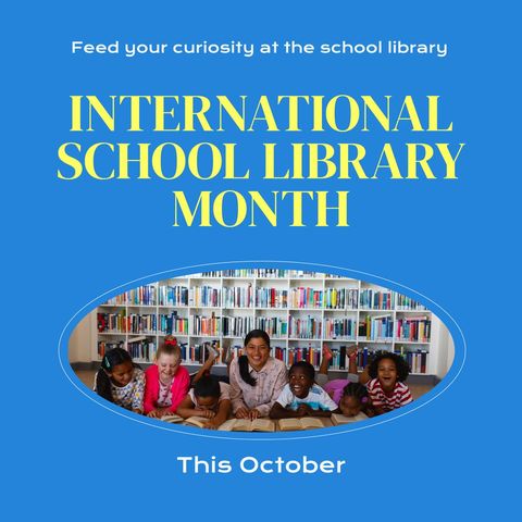 Diverse Children Enjoying International School Library Month - Download Free Stock Templates Pikwizard.com