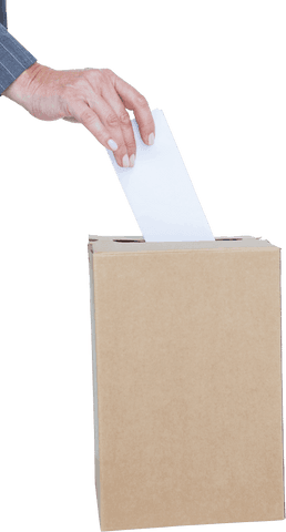 transparent view businesswoman voting hand in ballot box - Download Free Stock Videos Pikwizard.com