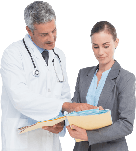 transparent doctors reviewing medical reports in professional attire - Download Free Stock Videos Pikwizard.com