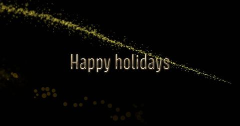 Happy Holidays Text with Sparkling Light Trails - Download Free Stock Images Pikwizard.com