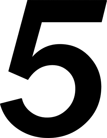 bold black number 5 on transparent background - Download Free Stock Videos Pikwizard.com
