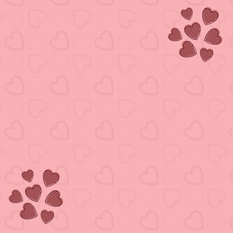 Heart Pattern Digital Illustration on Pink Transparent Background - Download Free Stock Videos Pikwizard.com
