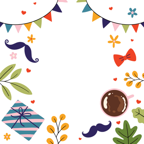 Transparent Festive Frame with Party Doodles and Decorations - Download Free Stock Videos Pikwizard.com