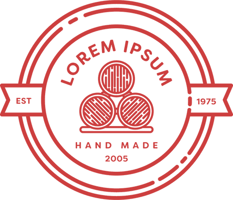 transparent vintage red badge with barrels and placeholder text - Download Free Stock Videos Pikwizard.com