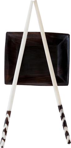 transparent chopsticks on tray designed plate - Download Free Stock Videos Pikwizard.com