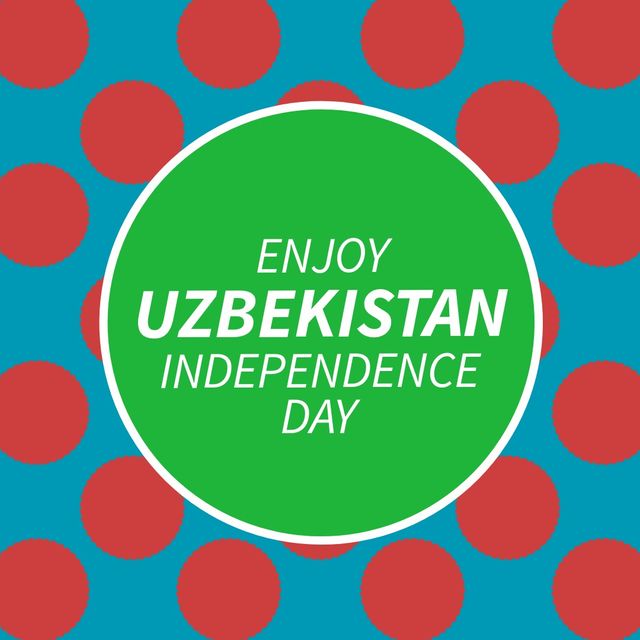 Uzbekistan Independence Day Celebration Graphic Design - Download Free Stock Templates Pikwizard.com