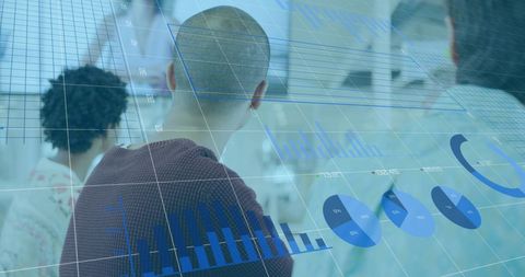 Diverse Team With Overlaid Financial Data Charts - Download Free Stock Images Pikwizard.com