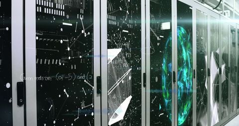Digital Interface Technology in Modern Server Room - Download Free Stock Images Pikwizard.com