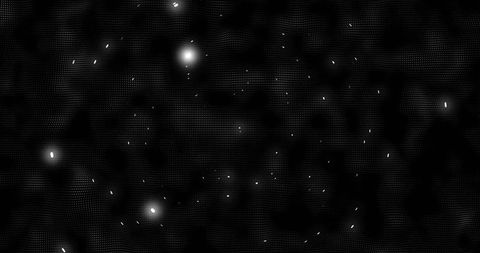 Futuristic Digital Mesh with Glowing Particles