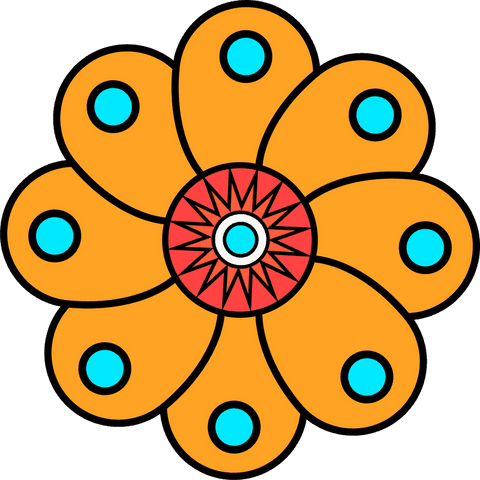 abstract floral vector icon on transparent background - Download Free Stock Videos Pikwizard.com