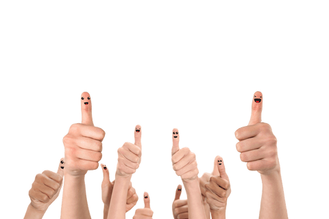 cheerful thumbs up illustrations on transparent background - Download Free Stock Videos Pikwizard.com