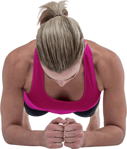 transparent fitness woman holding plank position - Download Free Stock Videos Pikwizard.com