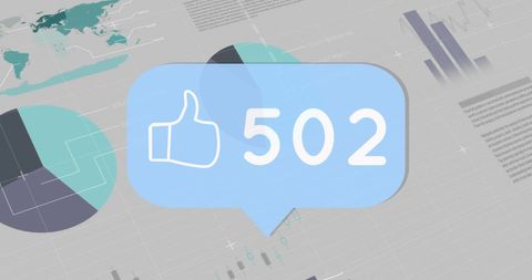 Social Media Engagement Overlaid on Statistical Data - Download Free Stock Images Pikwizard.com