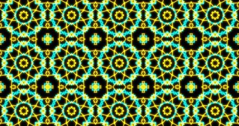 Vibrant Kaleidoscope Neon Pattern in Hypnotic Motion - Download Free Stock Images Pikwizard.com