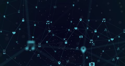 Abstract Digital Networking and Data Technology Background - Download Free Stock Images Pikwizard.com