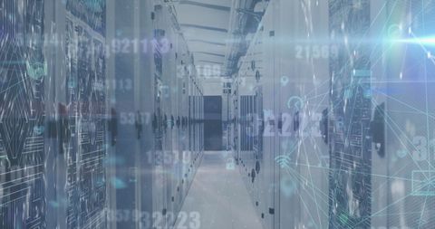Abstract Technology Concepts in Modern Data Center - Download Free Stock Images Pikwizard.com