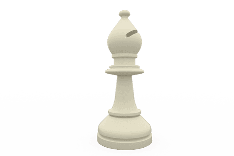 transparent bishop chess piece with simple design - Download Free Stock Videos Pikwizard.com