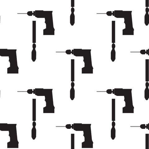 Repeating Black Drills Chisels Transparent Background Design - Download Free Stock Videos Pikwizard.com