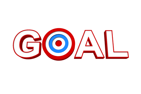 transparent goal text with colorful shooting target icon - Download Free Stock Videos Pikwizard.com