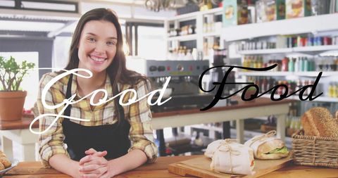 Smiling Chef in Modern Kitchen with Fresh Ingredients