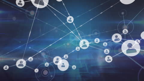 Technological Network of Connected User Icons