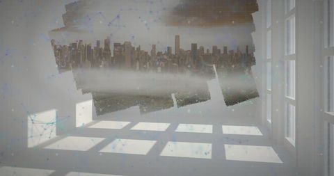 Digital Network Expanding Over Modern Cityscape