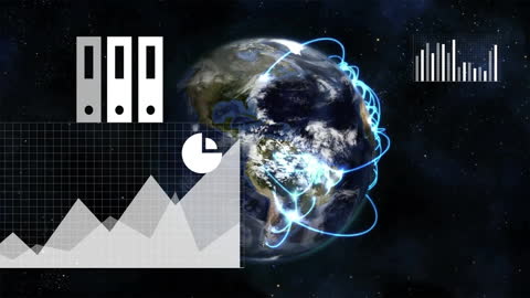 Global Network and Data Visualization in Space