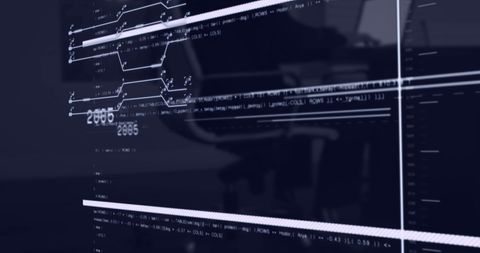 technology projection with circuit patterns and code overlay - Download Free Stock Images Pikwizard.com
