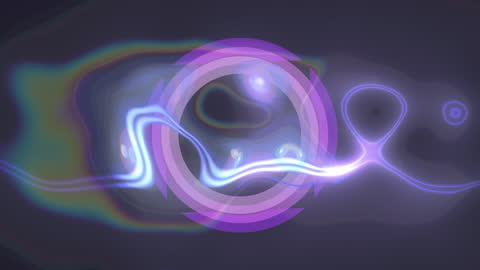 Colorful Abstract Digital Wave on Black Background