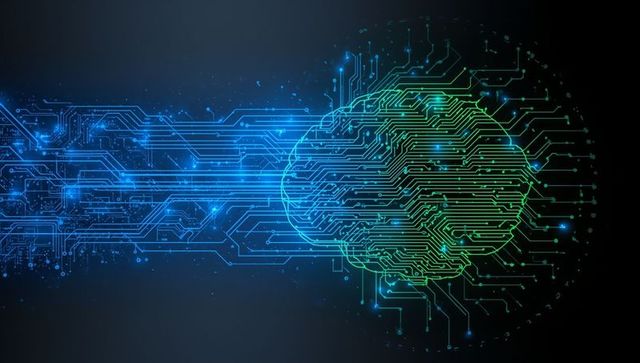 Futuristic Brain Circuit Integration Concept