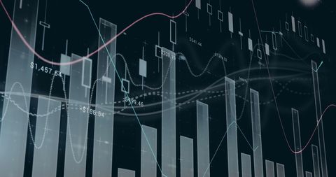 Holographic Financial Data with Dynamic Graphs - Download Free Stock Images Pikwizard.com