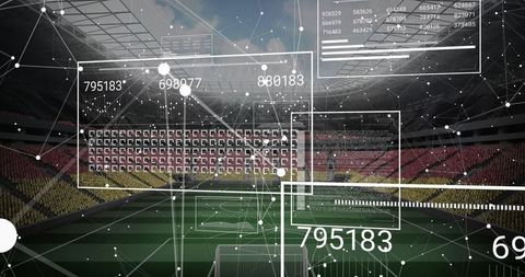 Augmented Reality Data Visualization in Modern Soccer Stadium