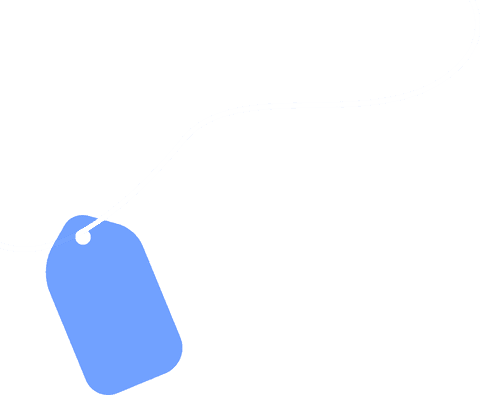 flat blue tag on transparent background with white cord - Download Free Stock Videos Pikwizard.com