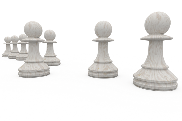 Transparent White Chess Pawn Row Illustration Render - Download Free Stock Videos Pikwizard.com