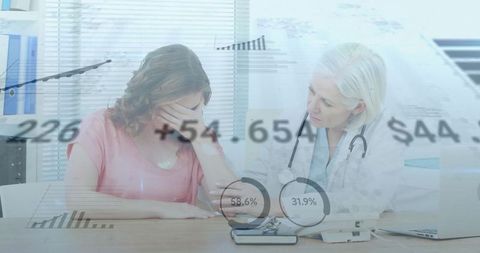 Doctor Providing Emotional Support and Guidance to Upset Patient