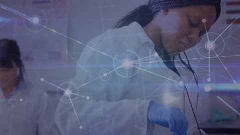 African American Scientist Innovating in Laboratory