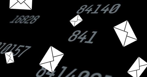 Digital Communication Icons with Rapid Numbers on Black Background - Download Free Stock Images Pikwizard.com