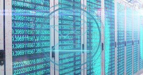 Digital Data Flow Through Technological Network - Download Free Stock Images Pikwizard.com