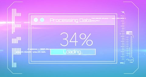 Digital Interface Displaying Data Processing Progress Icon - Download Free Stock Images Pikwizard.com