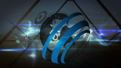 Digital Global Energy Concept with Tech Elements