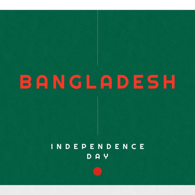 Bangladesh Independence Day Celebration Graphic with Flag Elements - Download Free Stock Templates Pikwizard.com