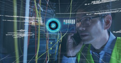 IT Engineer Analyzing Data on Computer Server with Innovative Technology - Download Free Stock Images Pikwizard.com