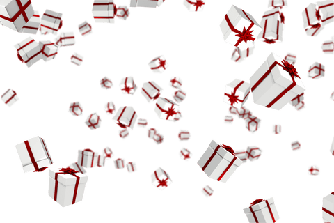 falling transparent red and white christmas gifts - Download Free Stock Videos Pikwizard.com